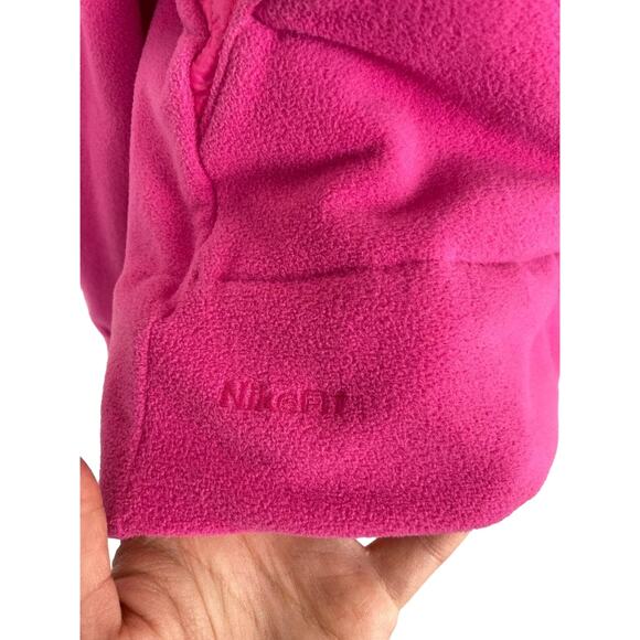 Nike ACG Jacket Pink Fleece Full Zip Sweater Pockets Warm Layer Hot Pink Small - Picture 11 of 14